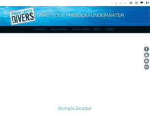Tablet Screenshot of divinginzanzibar.com